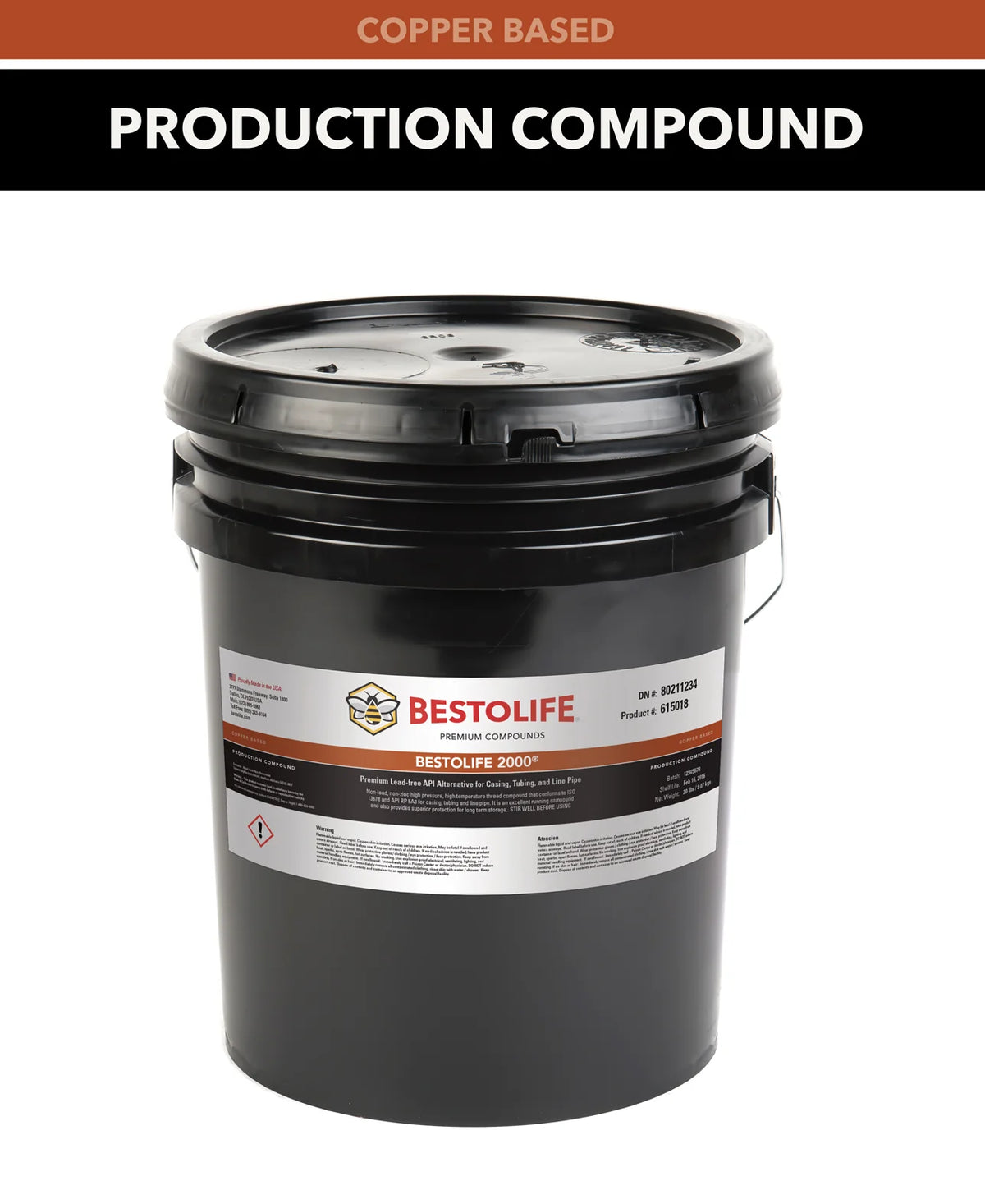 BESTOLIFE 2000 Copper Based Production Thread Compound