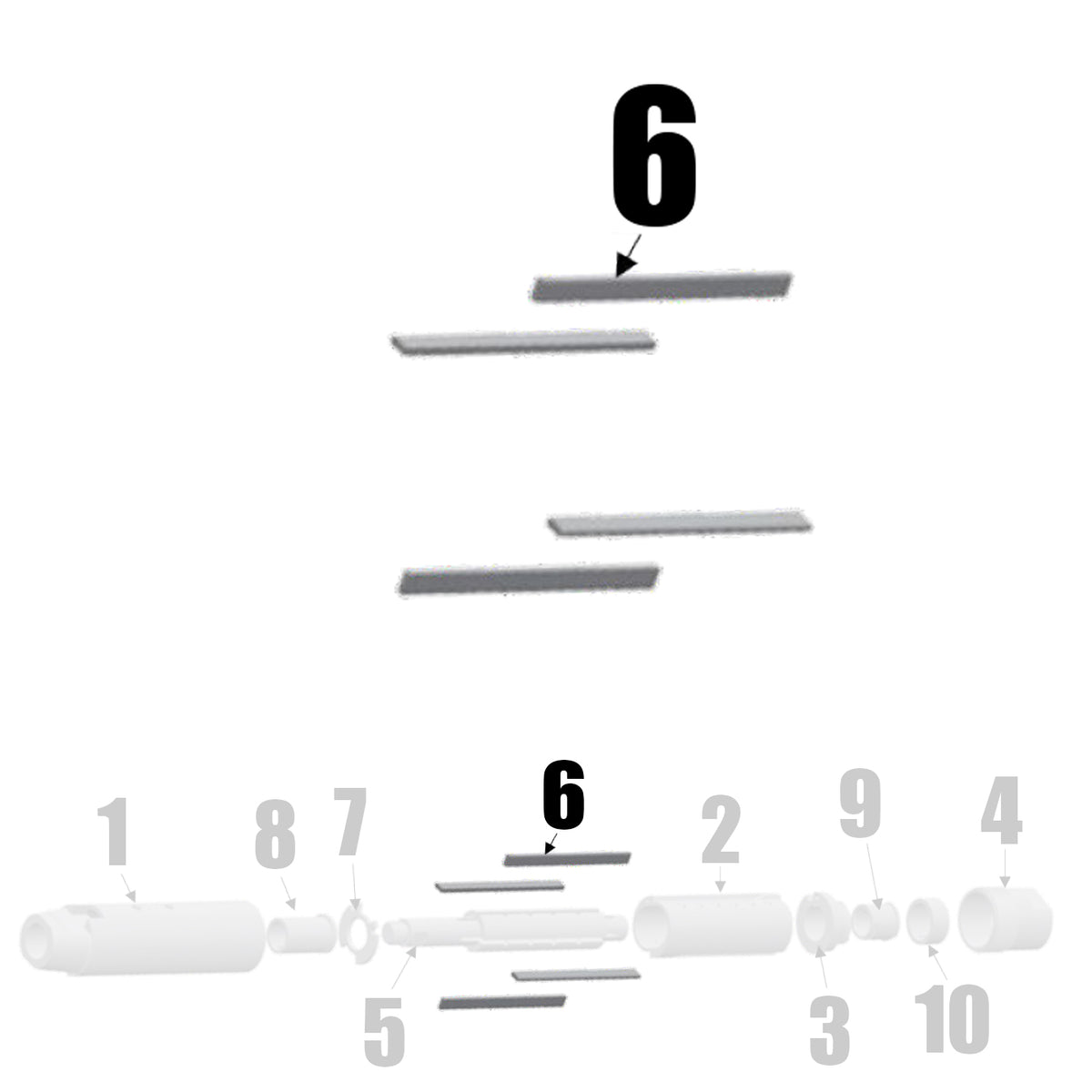 M1806 - Blades for Air Motor (Diagram Part #6)
