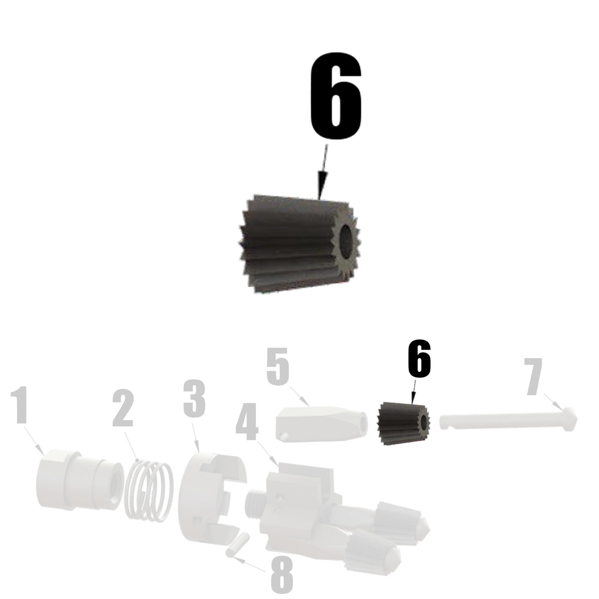 M1047 - Cone Cutter for Spring Finger Head (Diagram Part #6)