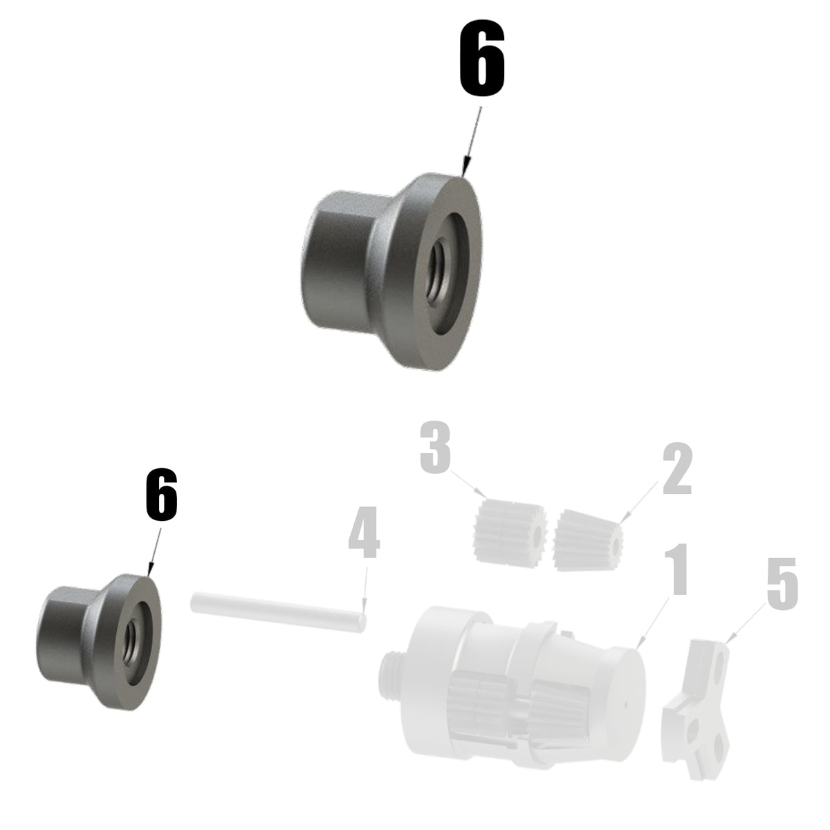 M1783 - Head Coupling for Barrel Head (Diagram Part #6)